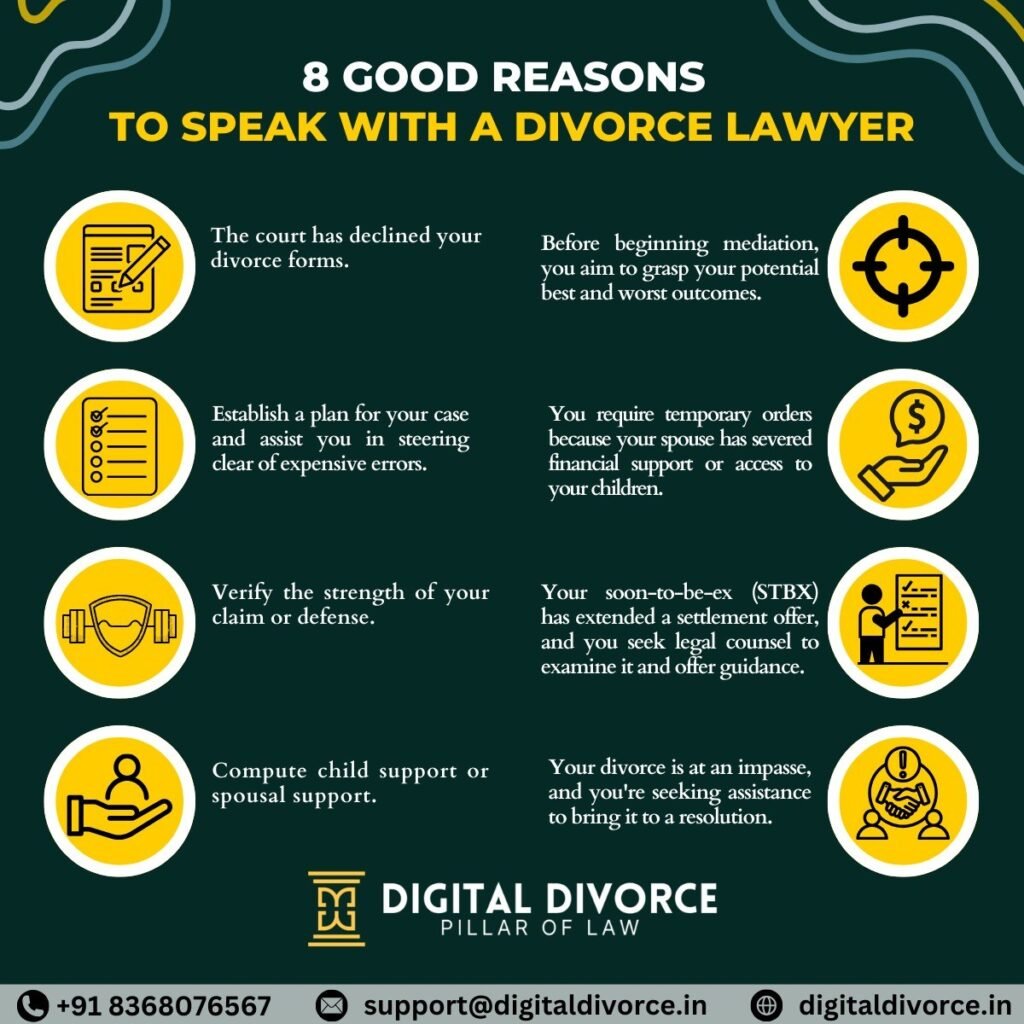 Read more about the article Eight Reasons To Consult With A Divorce Lawyer | Legal Advice